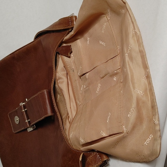 Vintage TOUS Flat Cross Shoulder Cobra & Crocodile Embossed Bag - Picture 12 of 15